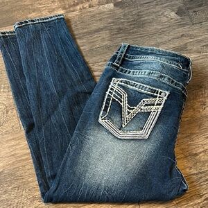 Vigoss Skinny Jeans with Sequin &  Embroidered Design